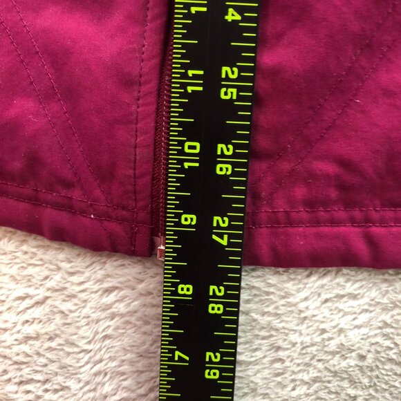 Columbia Womens Vest Jacket Size 2X Fleece Full Zip Stand Collar Winter Cozy Red - Picture 5 of 16